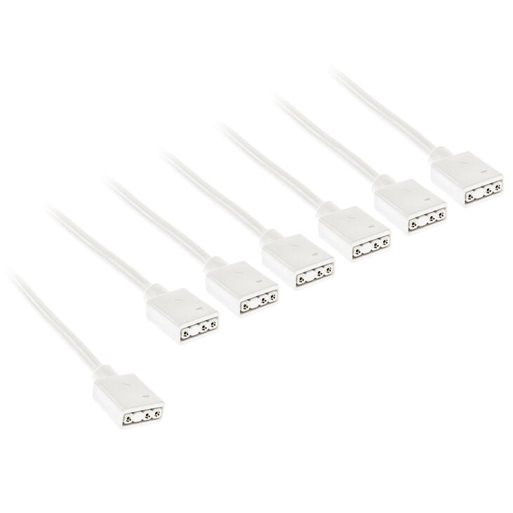 Kolink ARGB 1-6 splitter cable - 30cm, white image number 0