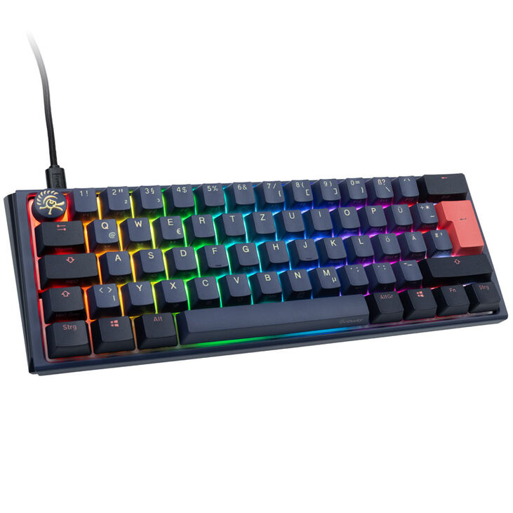 Ducky One 3 Cosmic Blue Mini Gaming Tastatur, RGB LED - MX-Silent-Red image number 0