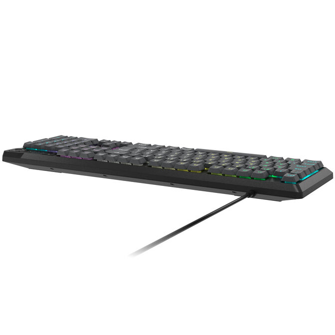 Corsair Gaming K55 Core RGB Gaming Keyboard, Full-Size (100%), Rubber Dome &ndash; grey, ISO (DE) image number 4