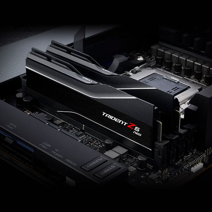 G.Skill Trident Z5 Neo DDR5-6000 RAM, CL30, EXPO - 32 GB Dual-Kit, black image number 3