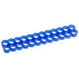 E22 24-Slot Stealth Kabelkamm - blau image number null