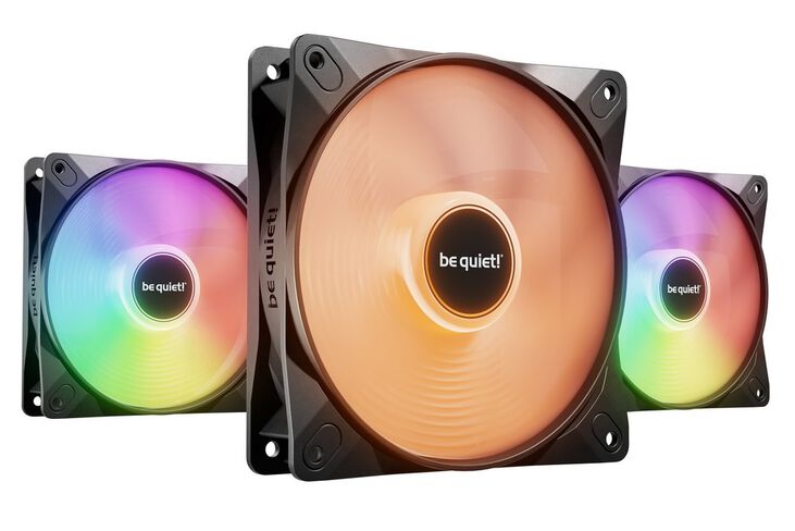 be quiet! Light Wings LX ARGB PWM High Speed Fan, Triple Pack - 120mm, black image number 0