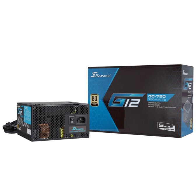 Seasonic G12 GC 80 PLUS Gold Netzteil - 750 Watt, schwarz image number 7