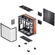 JONSBO TK‑4 Wood PC‑Geh&auml;use, Midi‑Tower, ATX, Tempered Glass - schwarz image number null