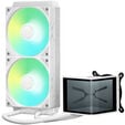 Jonsbo D32 PRO PC Case + TRYX PANORAMA SE Complete Water Cooling, ARGB - 240mm, White image number null