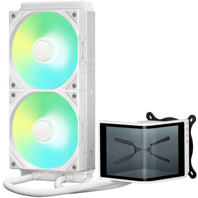 Jonsbo D32 PRO PC Case + TRYX PANORAMA SE Complete Water Cooling, ARGB - 240mm, White image number 1