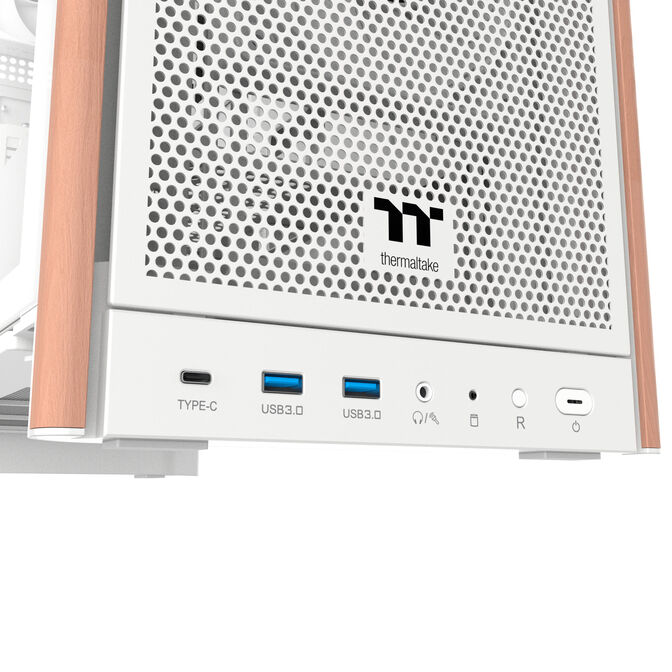 Thermaltake S370 WS PC Case, Mid-Tower, E-ATX, Tempered Glass - white image number 8