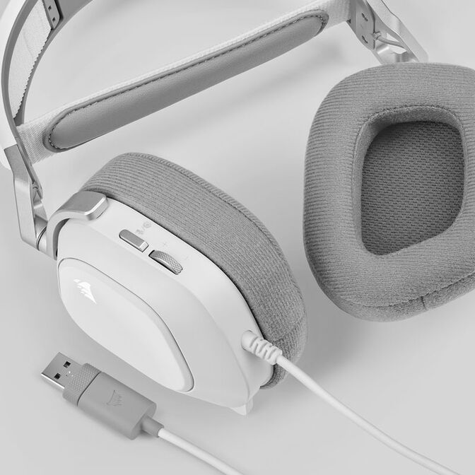 Corsair HS80 RGB USB Headset - white image number 4