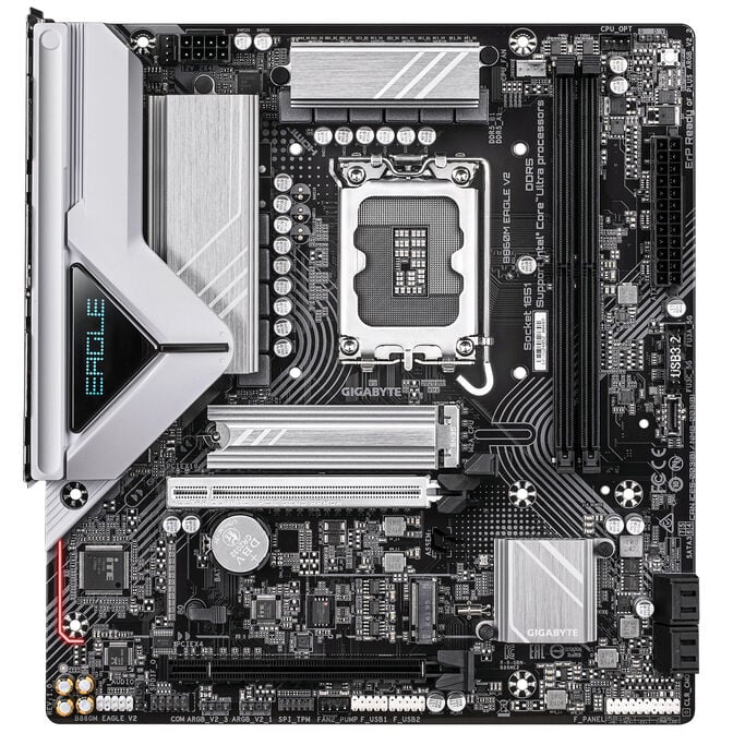GIGABYTE B860M Eagle V2 Motherboard, Socket 1851, Intel B860, mATX, DDR5 image number 2