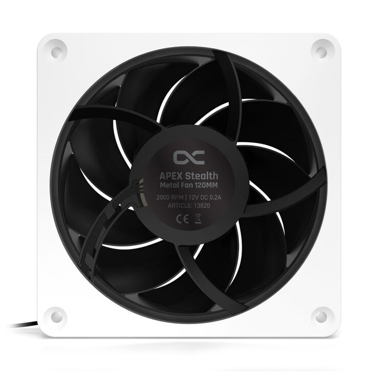 Alphacool Apex Stealth Metal Fan 120 mm, 2,000 RPM - white image number 2