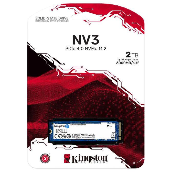 Kingston NV3 NVMe SSD, PCIe 4.0, M.2 Type 2280 - 2 TB image number 2