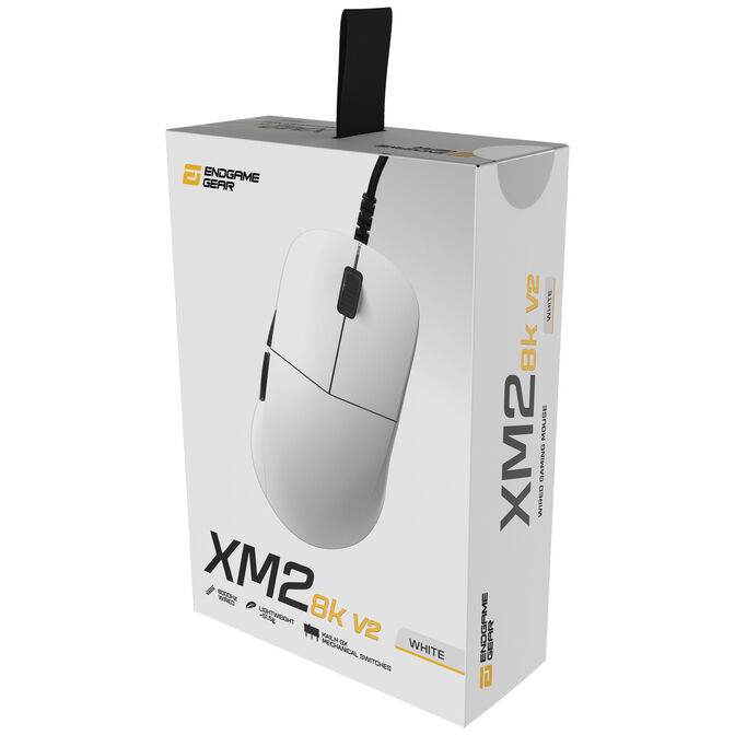 Endgame Gear XM2 8k v2 Gaming-Maus, 8.000Hz - wei&szlig; image number 14