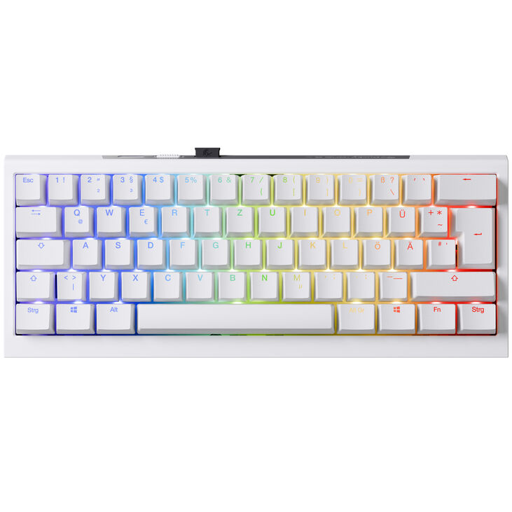 Ducky One X Mini Wireless Gaming Tastatur, induktiv, Hot Swap, RGB - Ducky Inductive Switch, ISO (DE), weiß image number 1