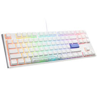 Ducky One 3 Classic Pure White TKL Gaming Keyboard, RGB LED - MX-Clear (US)