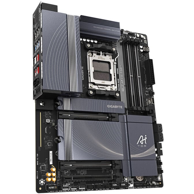 GIGABYTE B850 AI TOP Mainboard, Sockel AM5, AMD B850, ATX, DDR5 image number 1
