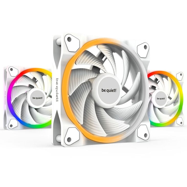 be quiet! Light Wings ARGB PWM Lüfter, Triple Pack - 120mm, weiß, High Speed image number 0