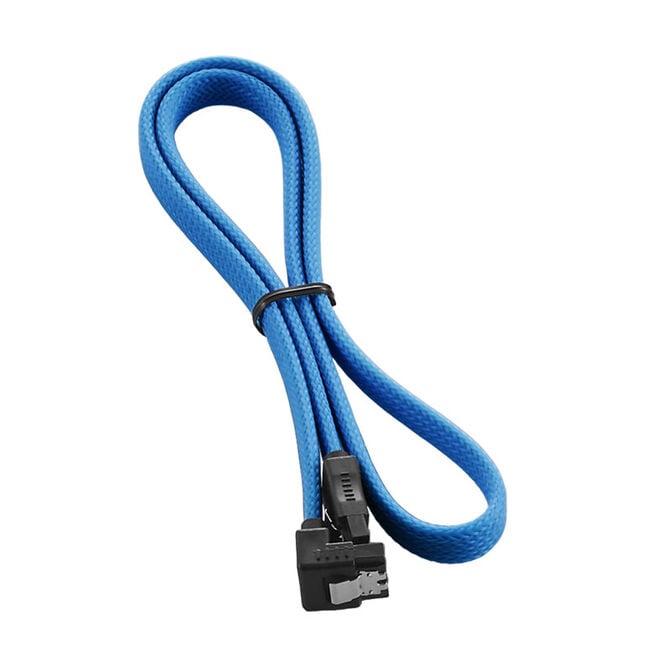 CableMod ModMesh Right Angle SATA 3 Cable 60cm - light blue image number 1