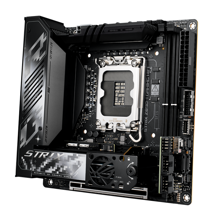 ASUS ROG Strix Z890-I Gaming WiFi Mainboard, Sockel LGA 1851, Intel Z890, Mini-ITX, DDR5 image number 3