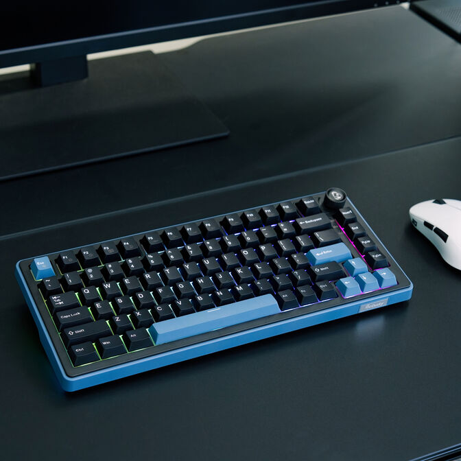 Ducky OK-M 75 Gaming-Tastatur, 75%, Hot-Swap-f&auml;hig, RGB, ANSI - KTT Wine Red Switches image number 7