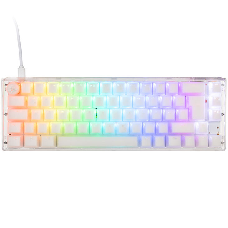 Ducky One 3 Aura White SF Gaming Tastatur, RGB LED - MX-Blue image number 1