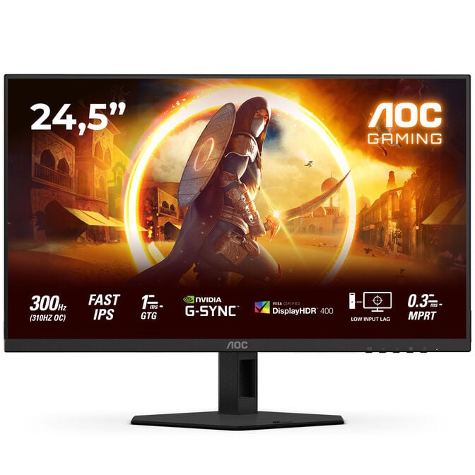 AOC 25G4SRE, 25-inch Full HD Gaming Monitor, 300Hz, IPS, G-SYNC Compatible image number 0