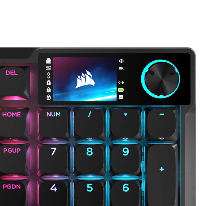 Corsair Vanguard Air 99 Wireless Gaming Keyboard, optical-mechanical, low profile, 8K polling, DE layout - black image number 10