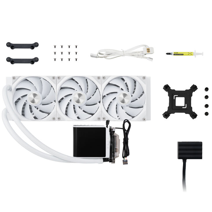 TRYX PANORAMA 360 AiO Water Cooling, 3D-AMOLED Display - 360mm, white image number 4