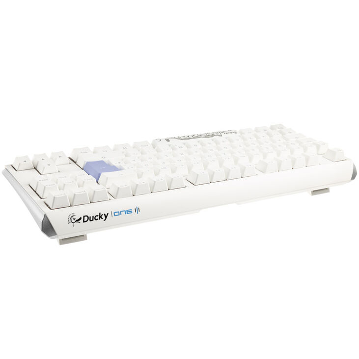 Ducky One 3 Classic Pure White TKL Gaming Tastatur, RGB LED - MX-Clear image number 2