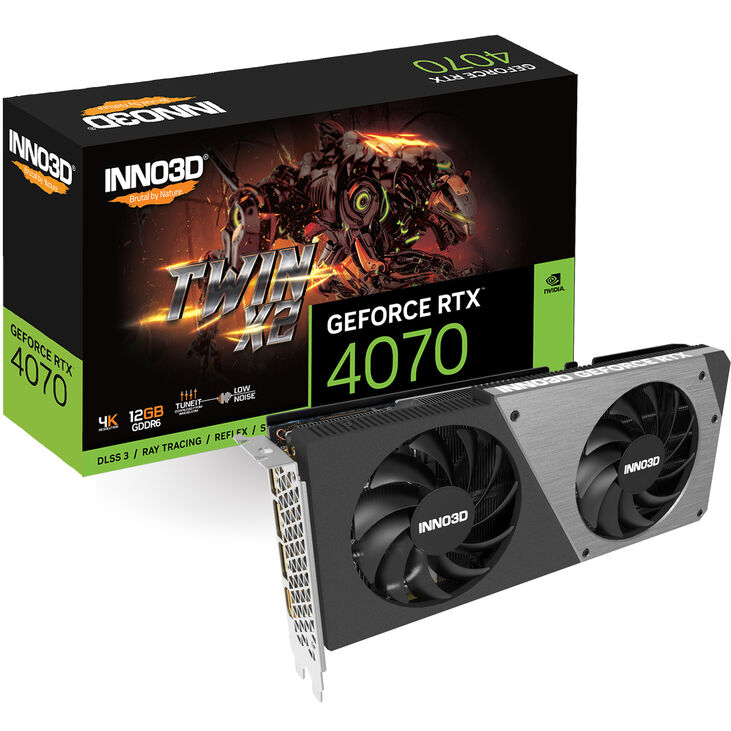 INNO3D GeForce RTX 4070 Twin X2, 12288 MB GDDR6 image number 0