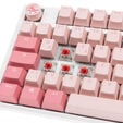 Ducky One 3 Gossamer TKL Pink Gaming Tastatur - MX-Red image number null