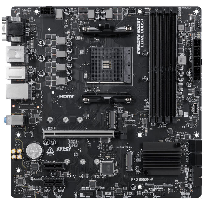 MSI Pro B550M-P, Sockel AM4, AMD B550, mATX, DDR4 image number 2
