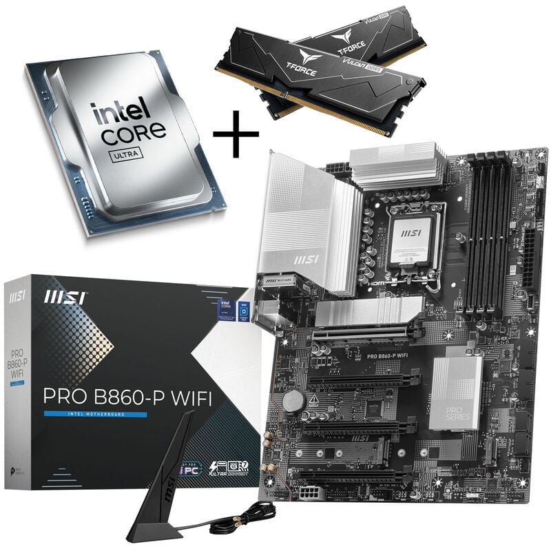King Mod Systems Intel/MSI Upgrade-Bundle, Intel Core Ultra-CPU, MSI-Mainboard, DDR5
