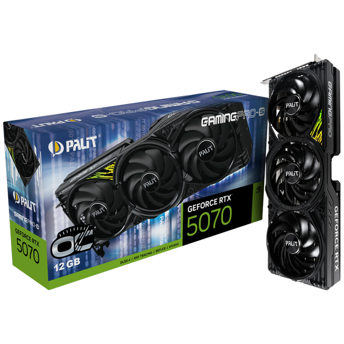 Palit GeForce RTX 5070 GamingPro-S OC, 12288 MB GDDR7 image number 0