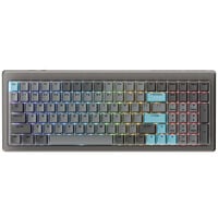 Ducky Cushion 98 Gaming-Tastatur, 96%, US-Layout, Shush Green Switches - Nickel