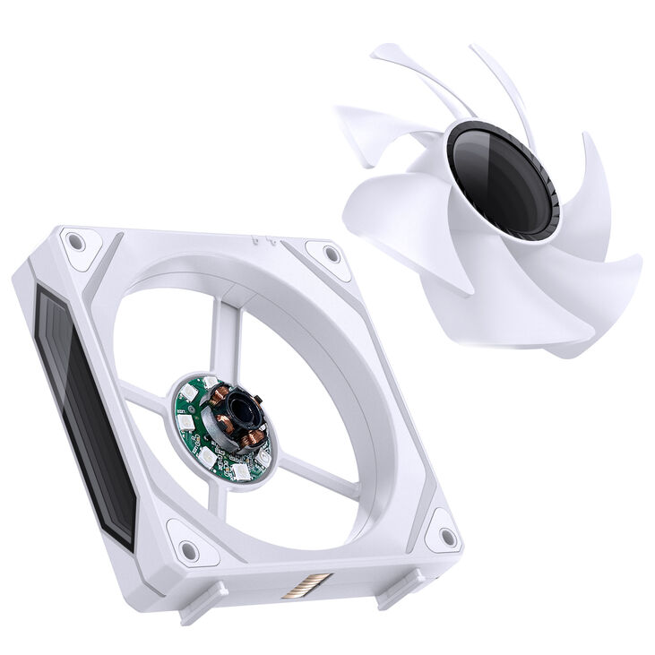 Jonsbo ZL-120W Fan, PWM, ARGB - 120mm, white, 3-pack image number 13