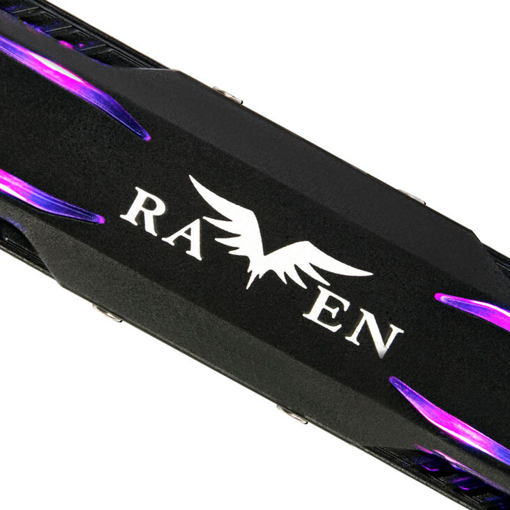 SilverStone SST-TP03-ARGB - M.2 SSD cooler with ARGB - black image number 2