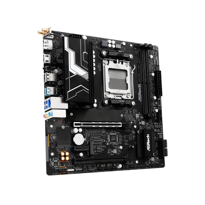 ASROCK B850M-X WiFi motherboard, Socket AM5, AMD B850, Micro-ATX, DDR5 image number 1