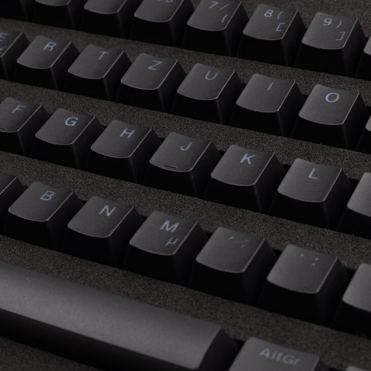 Ducky PBT Double-Shot Keycap Set for Backlight, DE Layout - black image number 2