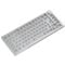 Glorious GMMK Pro White Ice 75% TKL Keyboard - Barebone, ISO Layout, Silver