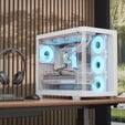 Aerocool P500C PC-Geh&auml;use, Midi-Tower, ATX, Tempered Glass - wei&szlig; image number null