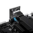 Grey Internal 19-Pin Connector (USB 3.0) to USB 3.1 Type-E 20-Pin Key A - 90 Degrees image number null