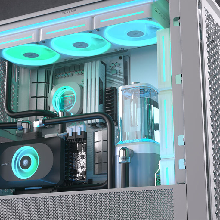 Corsair iCUE Link XD6 RGB Elite Pump Reservoir Combo - white image number 10