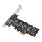 Silverstone SST-ECS06 SATA Adapterkarte, PCIe 3.0, 6x SATA 6G - Low Profile