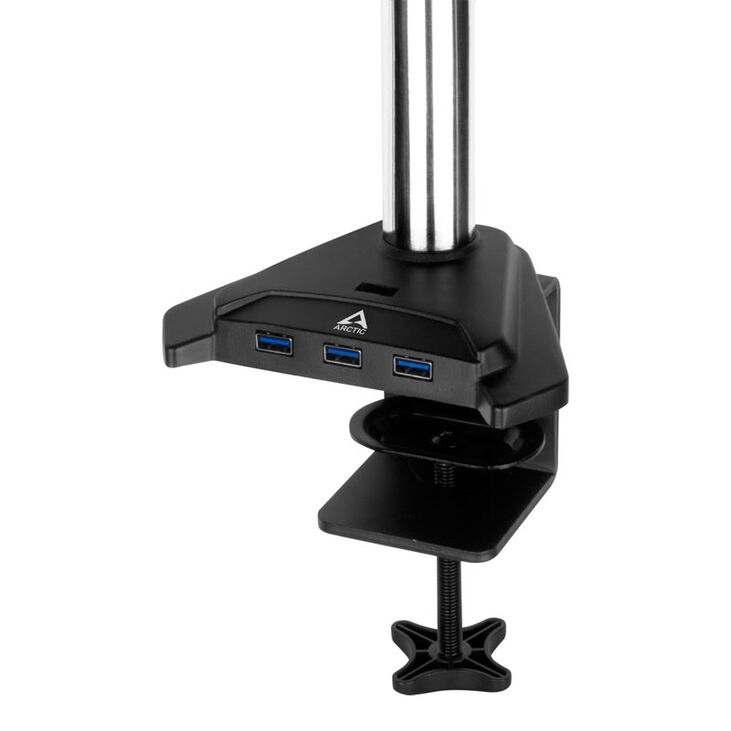 Arctic Monitorhalterung Z2 Pro (Gen 3) mit USB 3.0 Hub - schwarz matt image number 6