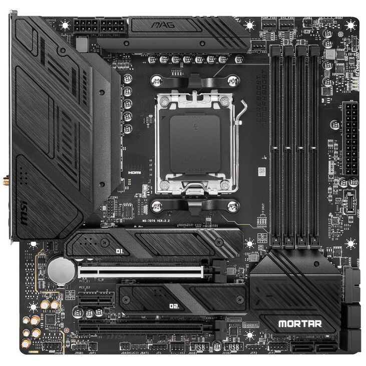MSI MAG B650M Mortar WiFi, Sockel AM5, AMD B650M, ATX - DDR5 image number 2