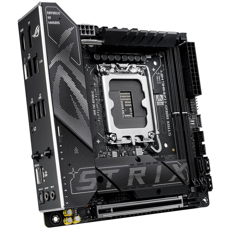 ASUS ROG Strix B860-I Gaming WiFi Motherboard, Socket LGA 1851, Intel B860, Mini-ITX, DDR5 image number 6