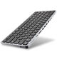 AXAGON HMC-KB keyboard USB-C 5Gbps with HUB, microSD/SD, 3x USB-A, HDMI 4K/60Hz, PD 100W, Audio, US layout
