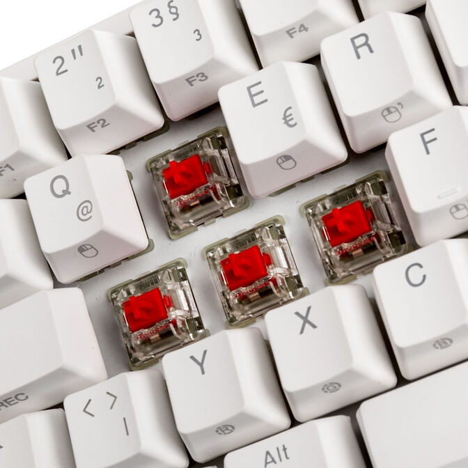 Ducky One 2 Mini Gaming Tastatur, MX-Red, RGB-LED, wei&szlig; image number 6