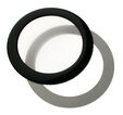 DEMCiflex Staubfilter 80mm, rund - schwarz/wei&szlig; image number null