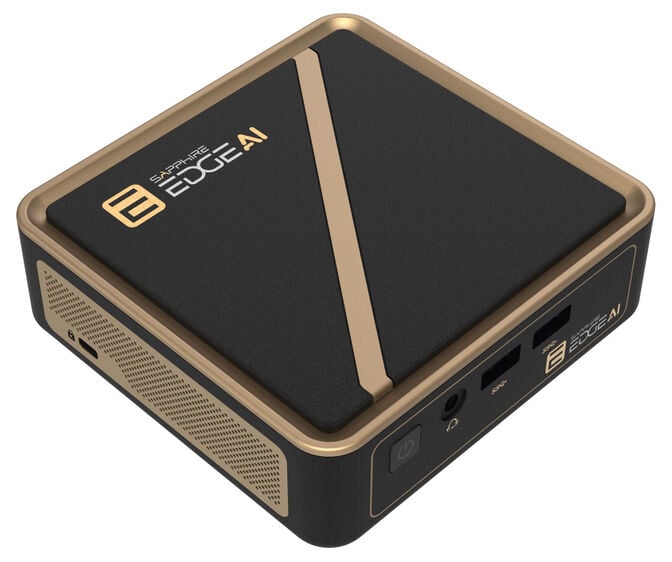 Sapphire EDGE AI 340 Mini-PC, Ryzen AI 5 340 - barebone, schwarz image number 0